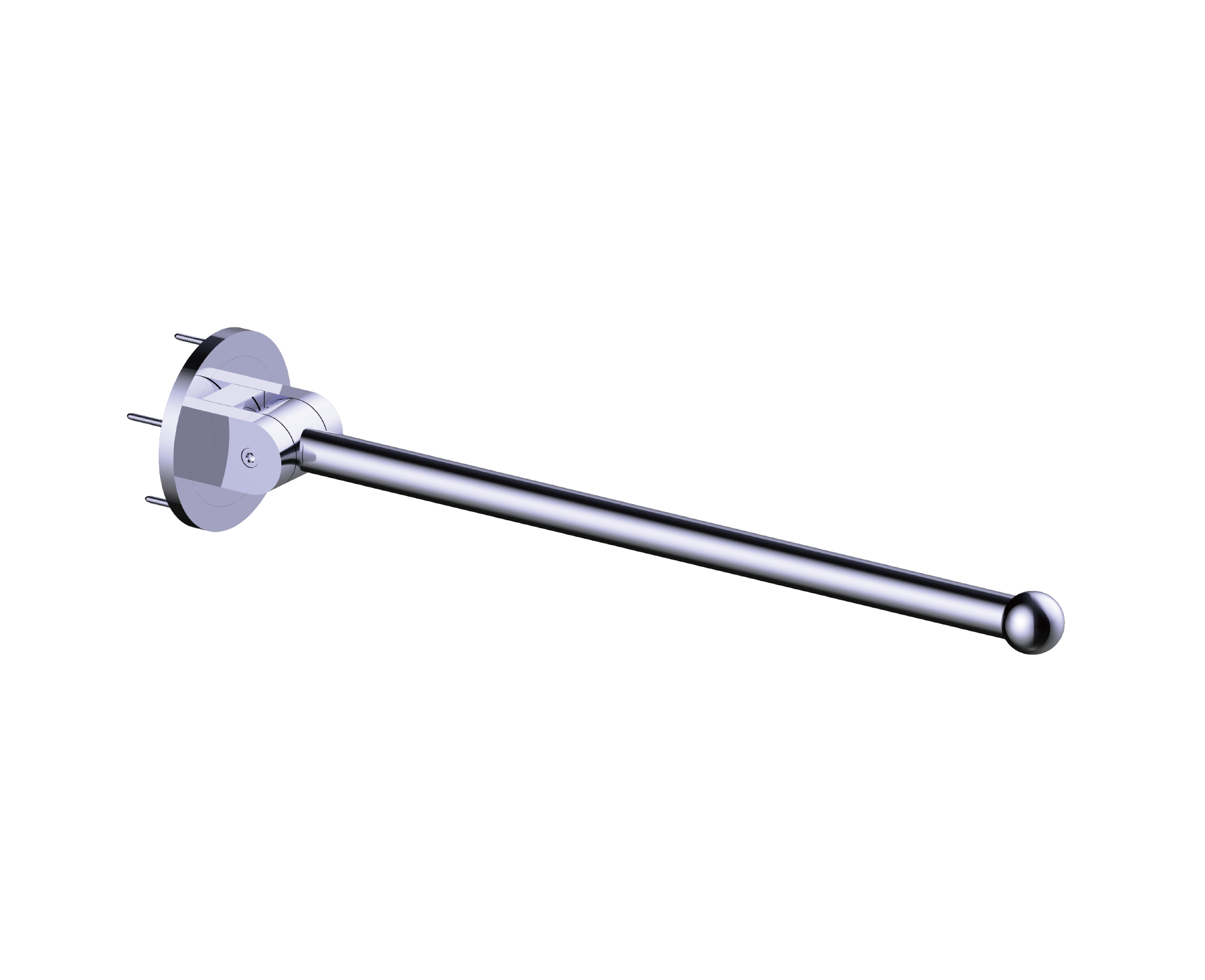 Friction Hinged Grab Rail- Round Concealed