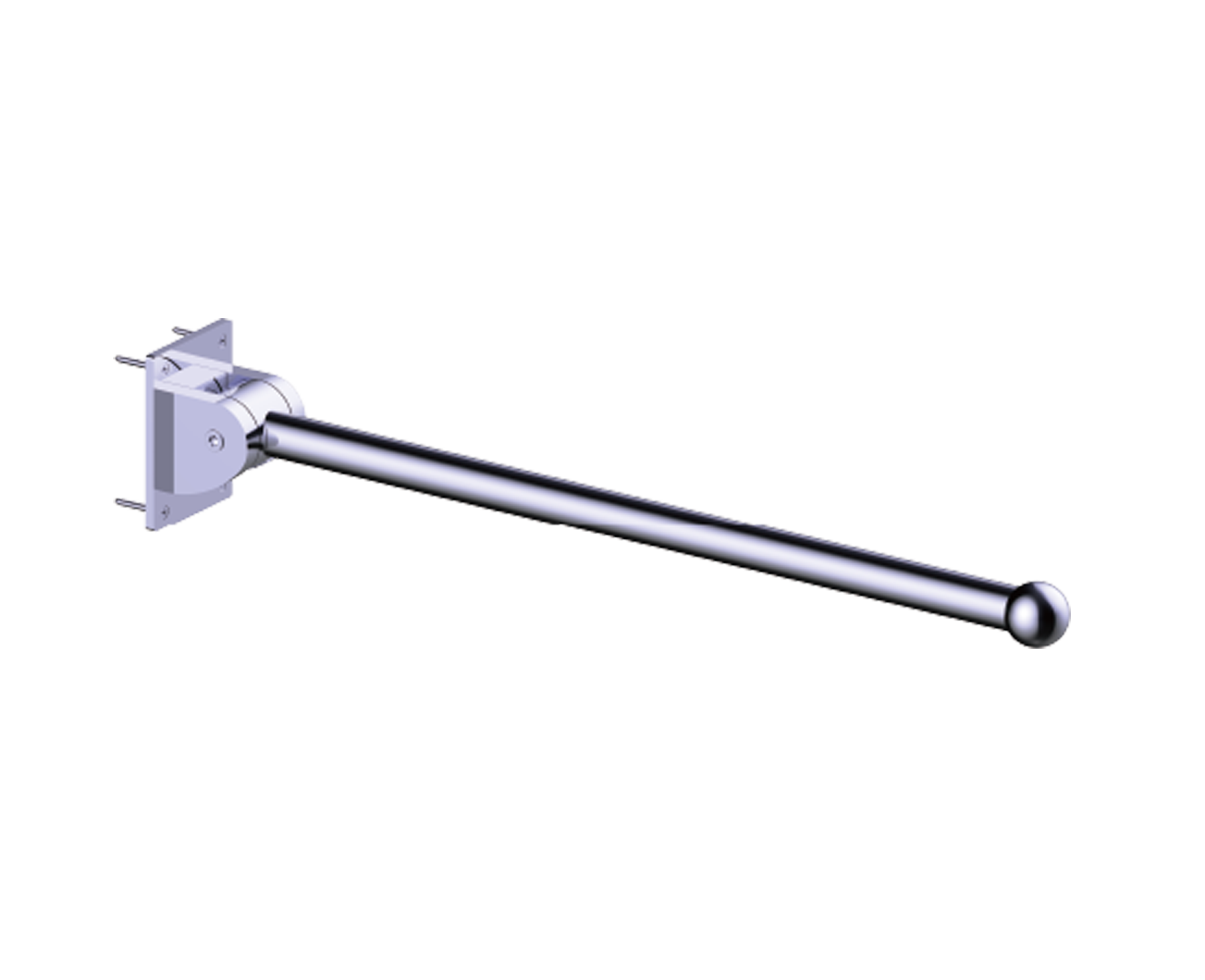 Friction Hinged Grab Rail - Rectangle Exposed
