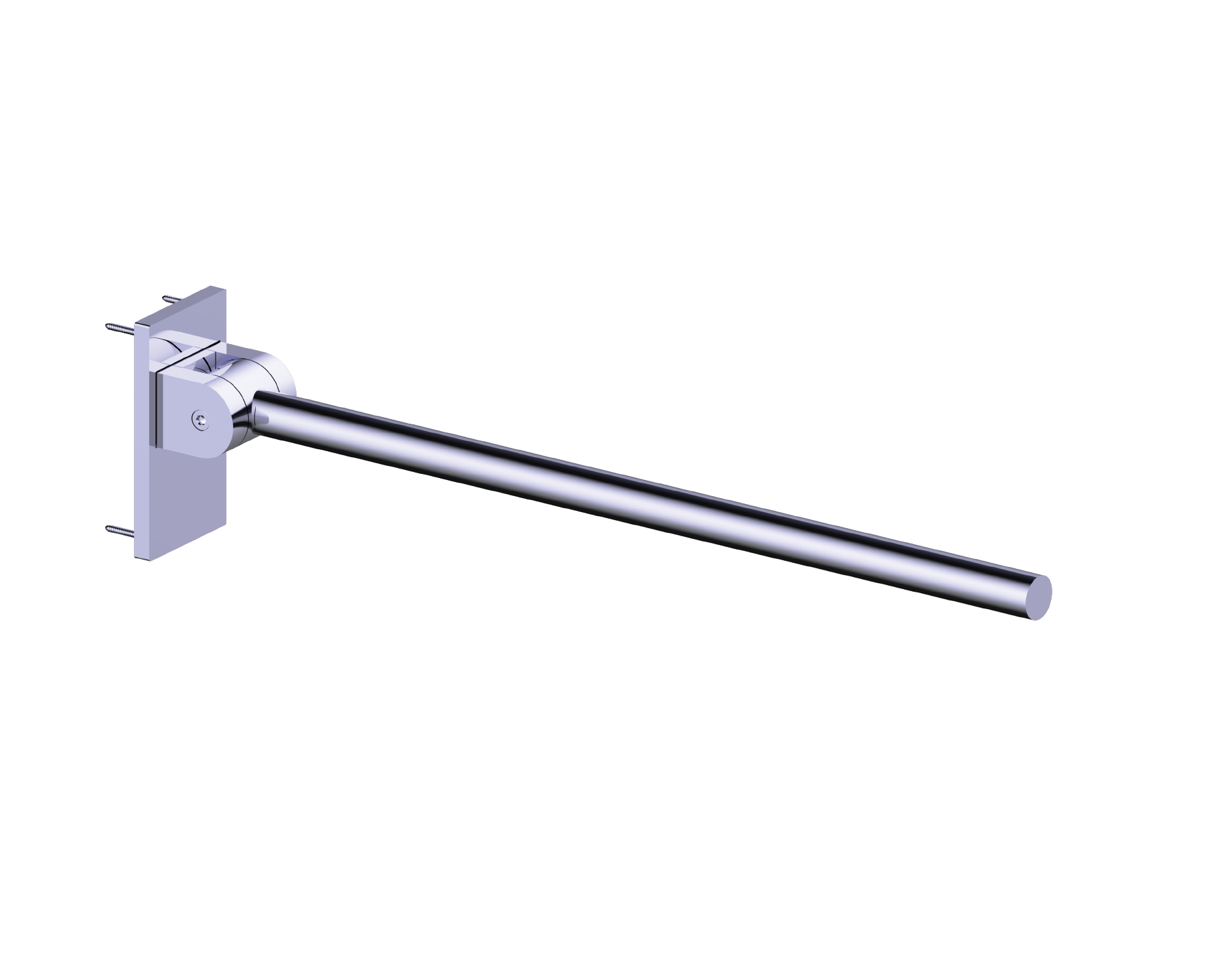 Friction Hinged Grab Rail - Rectangle Covered